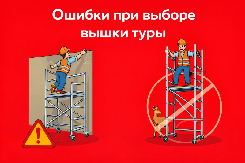 Ошибки при выборе вышки-туры