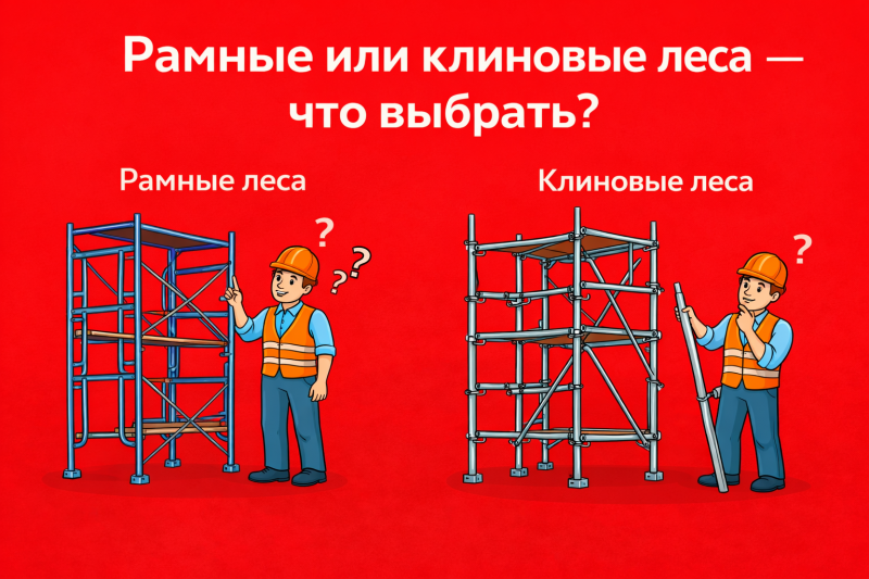 Рамные или клиновые леса — что выбрать?