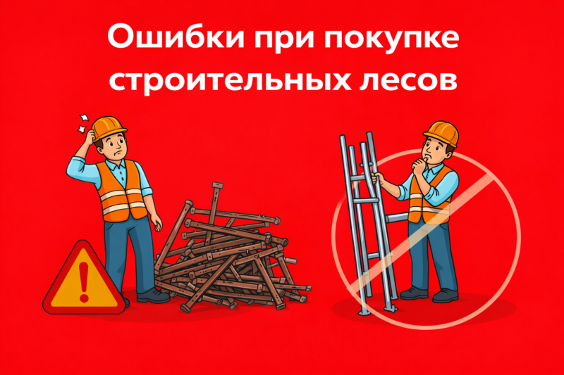 Ошибки при покупке строительных лесов